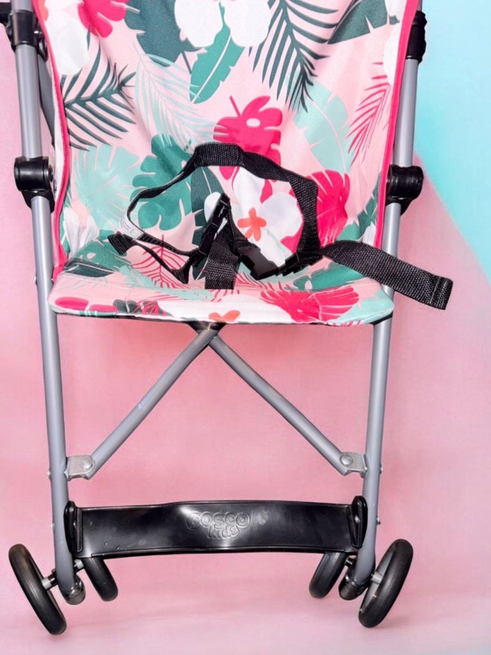 Cosco Tropical Leaf Print Stroller, 2024, Koala, LIKE NEW - Picture 13 of 13